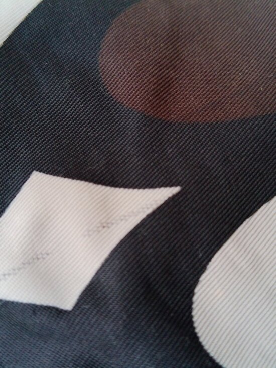 VINTAGE FOSSIL DRESS SIZE XL BLACK WITH BROWN WHITE BLACK DESIGN - Picture 3 of 7